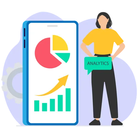 Analytics-Management-Anwendung  Illustration