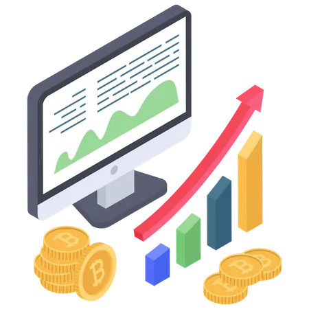 Analyse marketing Bitcoin  Illustration