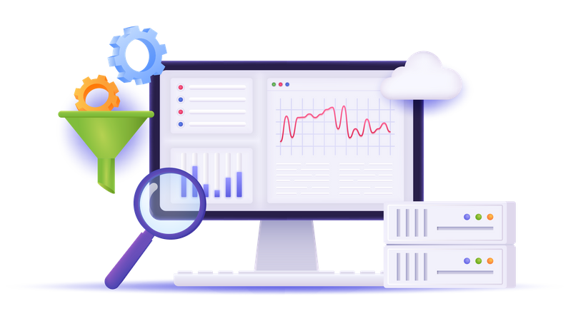 Analyse statistique en ligne  Illustration