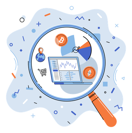 Analyse des statistiques de marché  Illustration