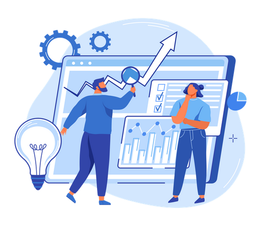 Analyse Web par équipe  Illustration