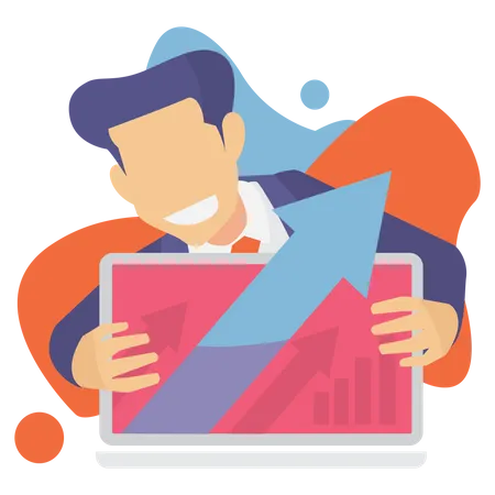 Analyser le graphique de croissance  Illustration