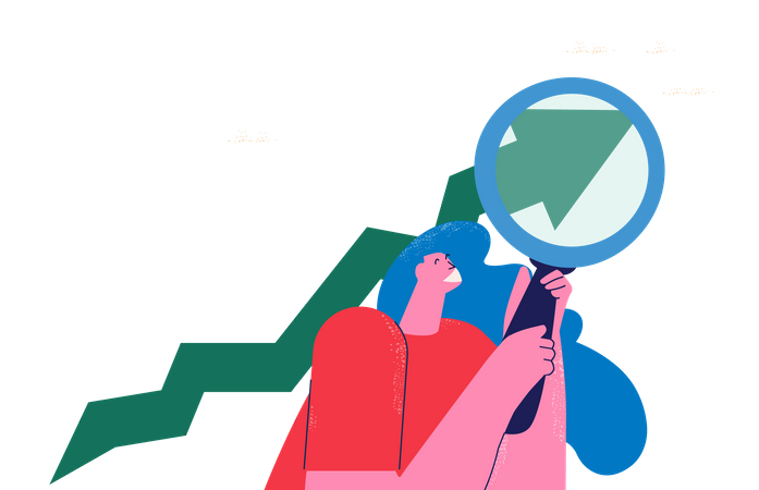 Analyser le graphique de croissance  Illustration