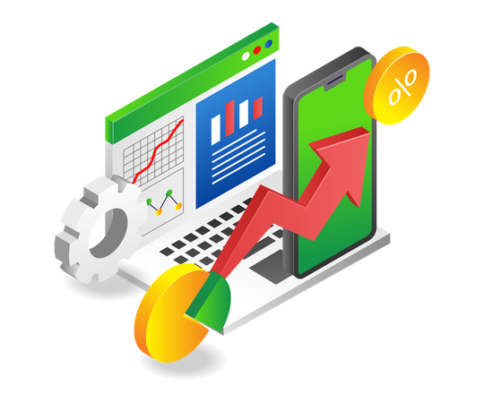 Données d'analyses en ligne  Illustration