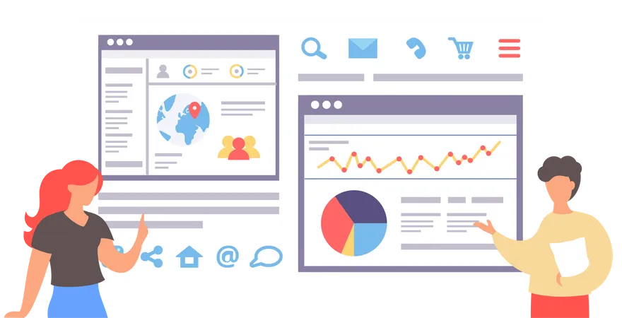 Web Analytics par employé  Illustration