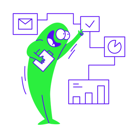 Analysieren des Datenschemas  Illustration