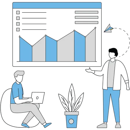 Analysing Market  Illustration