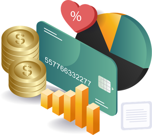 Analysis of business income revenue growth data  Illustration