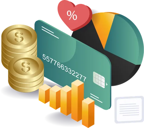 Analysis of business income revenue growth data  Illustration