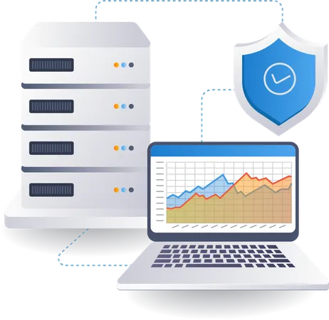 Analysis of cloud server security  일러스트레이션