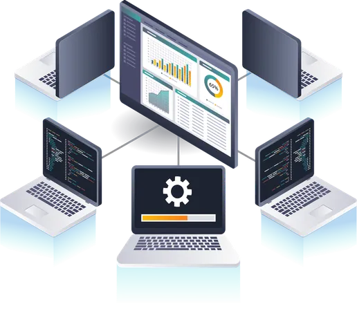 コンピュータシステム技術の分析  イラスト