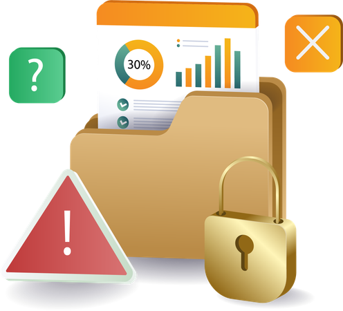 Analysis of computer technology data security  Illustration