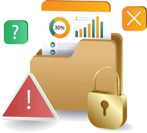 Analysis of computer technology data security  Illustration