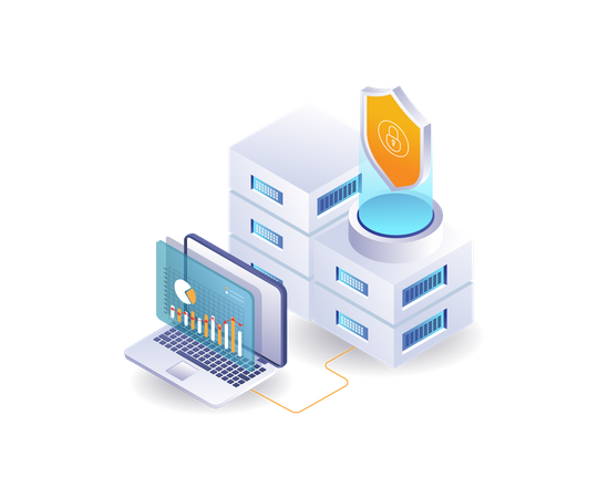 Analysis of database server security data  Illustration