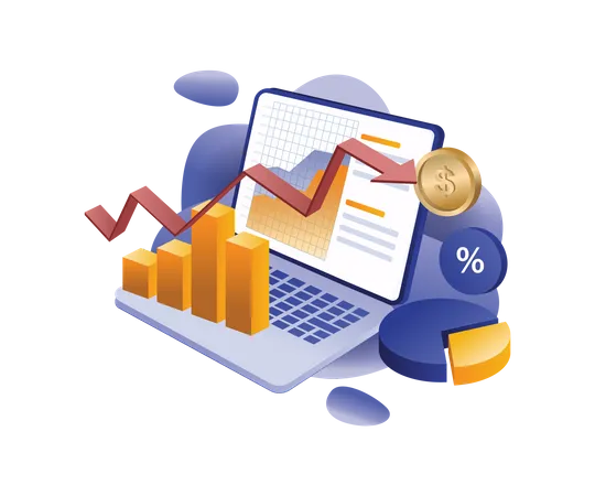 Analysis of online investment business income data  Illustration