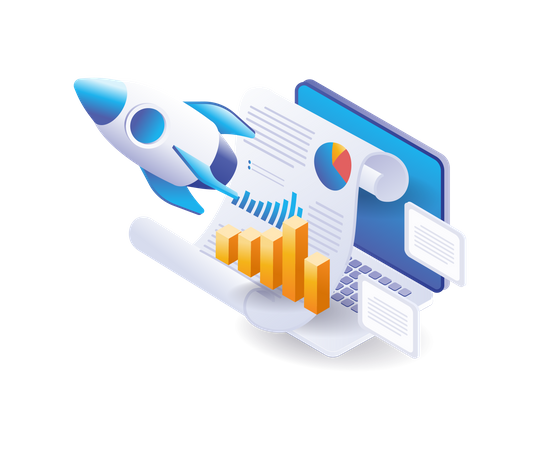 Analysis of start-up business launching data  Illustration