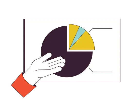 Analysis presentation hand  Illustration