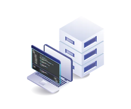Analyst programming language server  Illustration