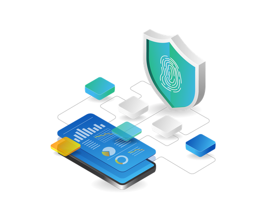 Analyst security app  Illustration