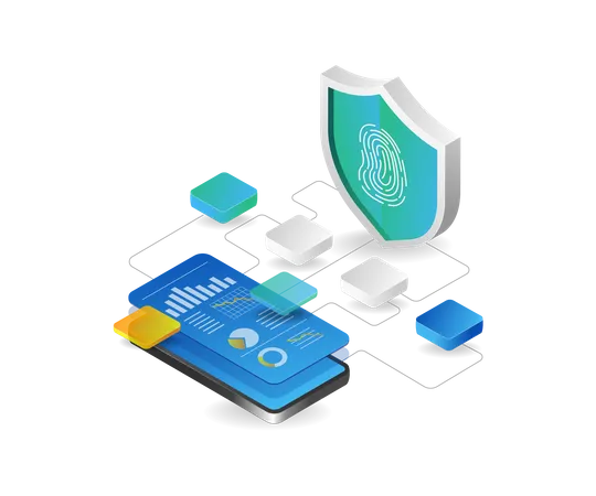 Analyst security app  Illustration