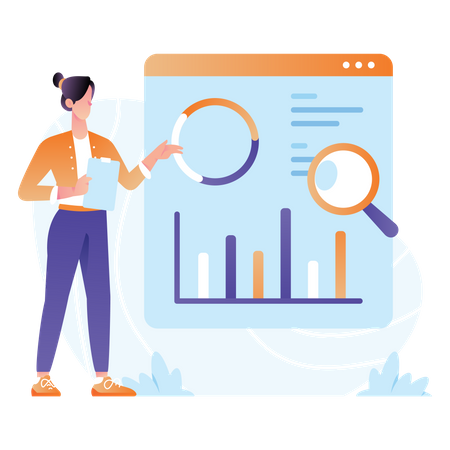 Analyste de données professionnel  Illustration