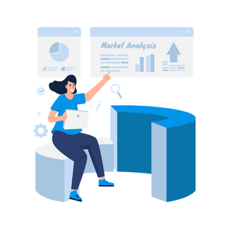 Analyste de marché  Illustration