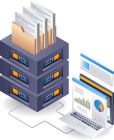 Analyste de serveurs Big Data  Illustration