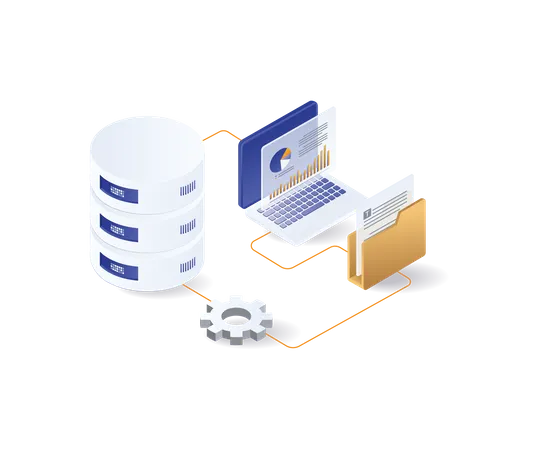 Analyste de serveur de base de données réseau  Illustration
