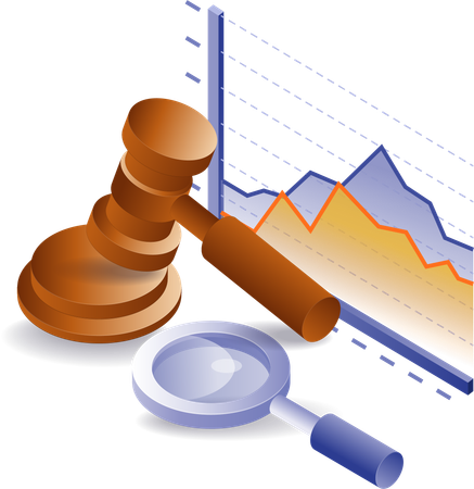 Analytical graph of judge results  Illustration