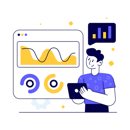 Analytics Dashboard  Illustration