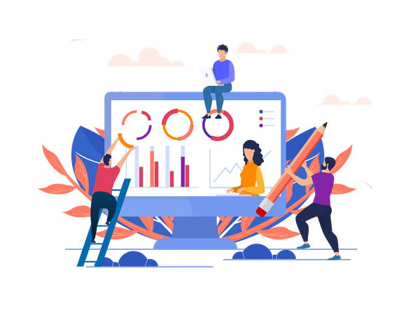 Analytics Management  Illustration