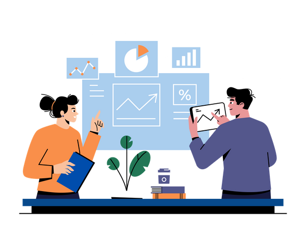 Analytics Presentation  Illustration