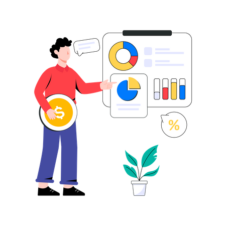 Analytics Report  Illustration