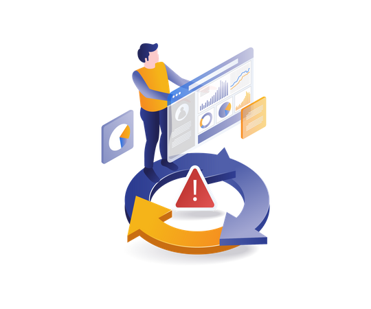 Analyze business management problems  Illustration