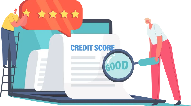 Analyze Credit Score for Loan Approval  Illustration