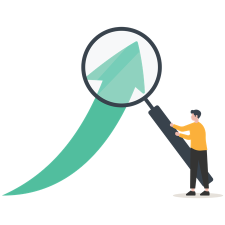 Analyze data insight information  Illustration