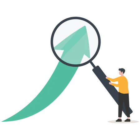 Analyze data insight information  Illustration