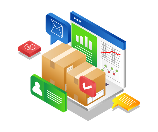 Analyze shipments  Illustration