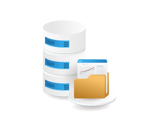 Analyze stored server folder databases  Illustration