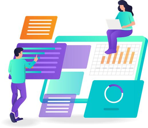 Analyze text data  Illustration