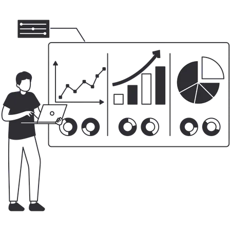 Analyzing business data  Illustration