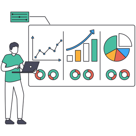 Analyzing business data  Illustration