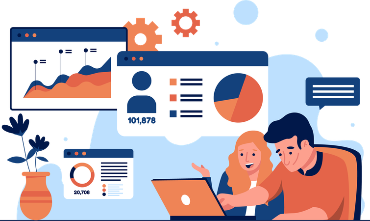 Analyzing Growth Charts  Illustration