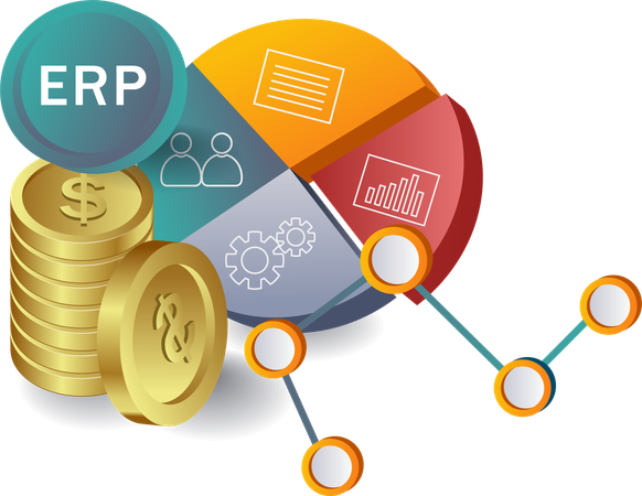 Analyzing Income Percentage with Business ERP  Illustration