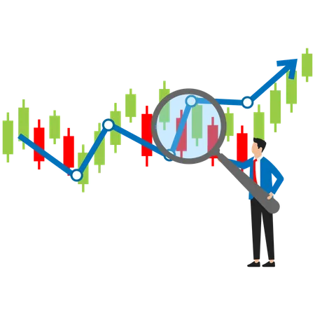 Analyzing market data  Illustration