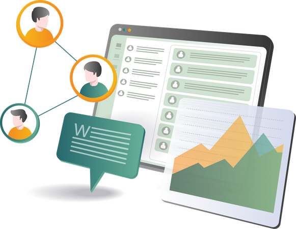 Analyzing the development of business networks  Illustration