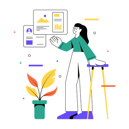 Analyzing user profile  Illustration