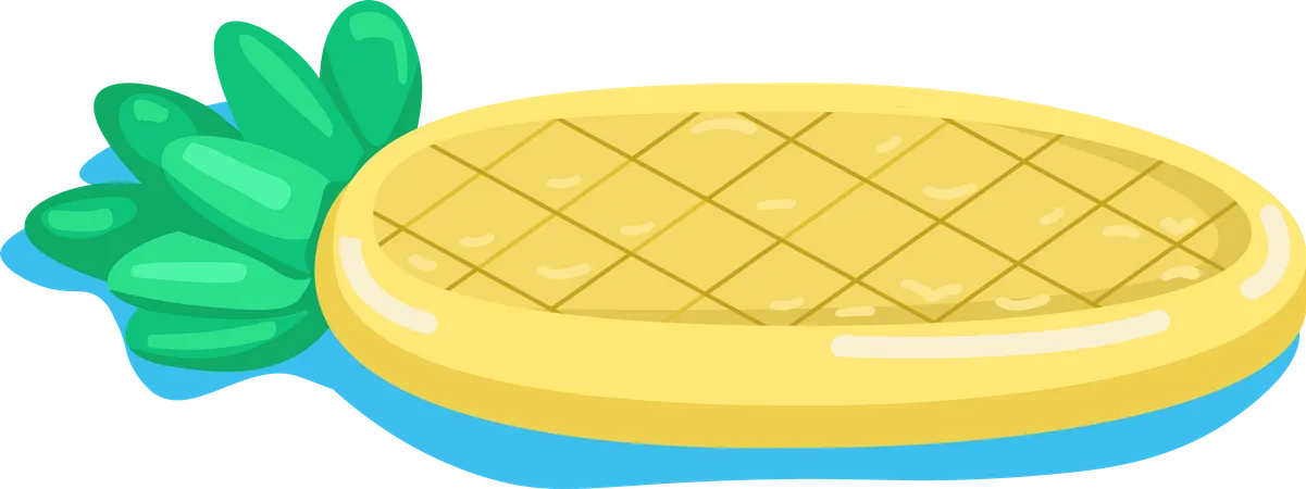Luftmatratze in Ananasform  Illustration