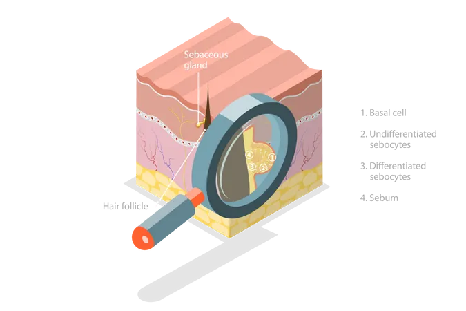 Anatomie de la peau  Illustration