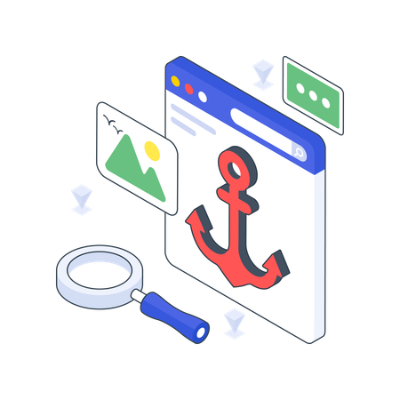 Anchor Website  Illustration